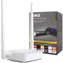 Roku Stick Plus 4K + Router Bloqueador con 3 meses de servicio
