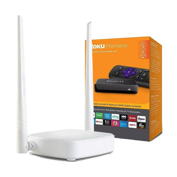 Roku Premiere 4K + Router Bloqueador con 3 meses de servicio